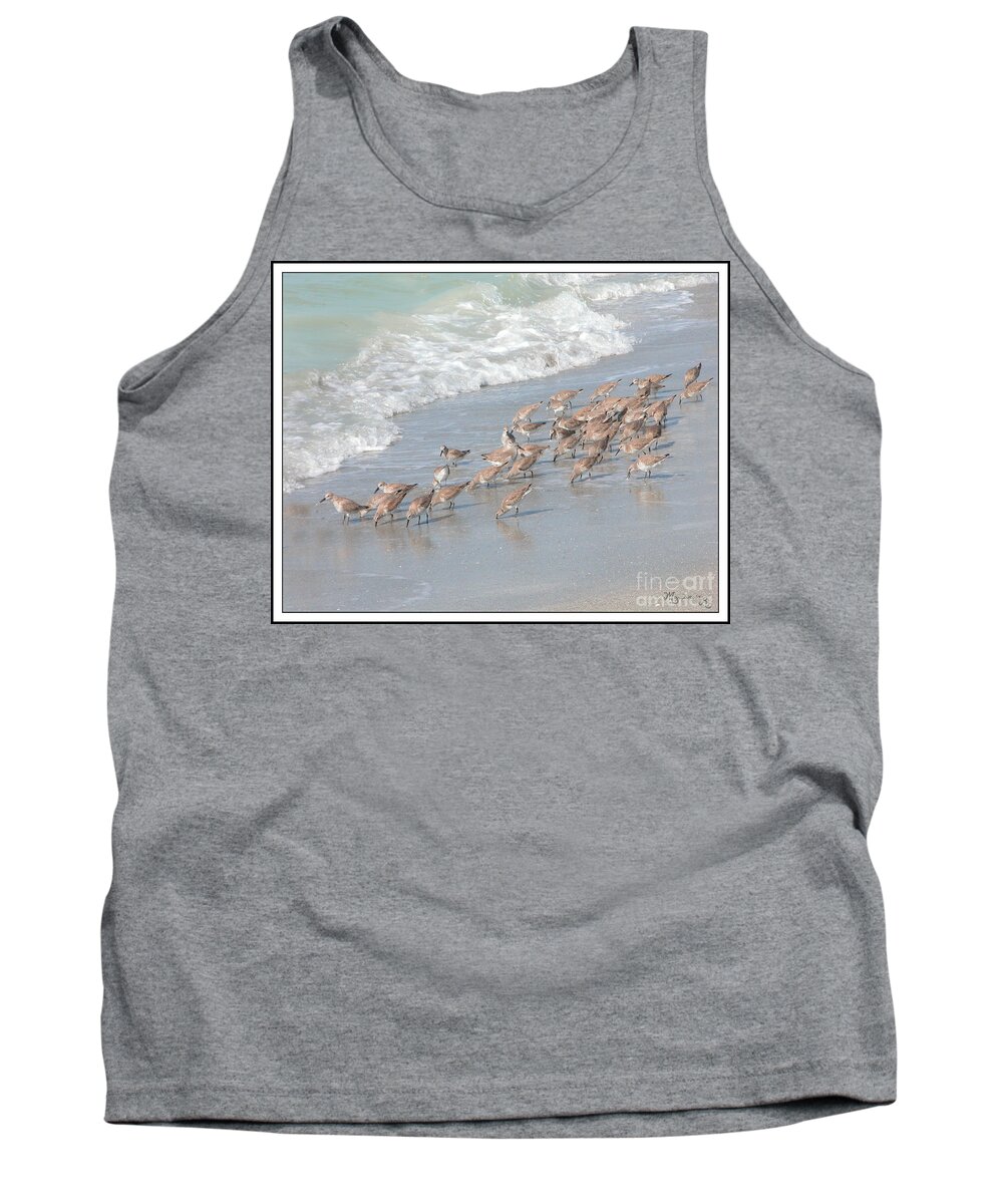 Fauna Tank Top featuring the photograph A Quick Bite by Mariarosa Rockefeller