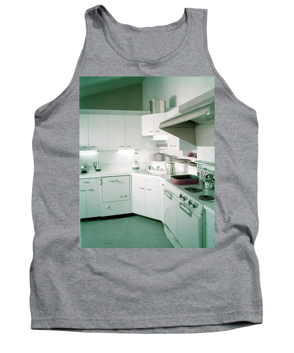 Indoors Tank Top featuring the photograph A Retro Kitchen by Haanel Cassidy