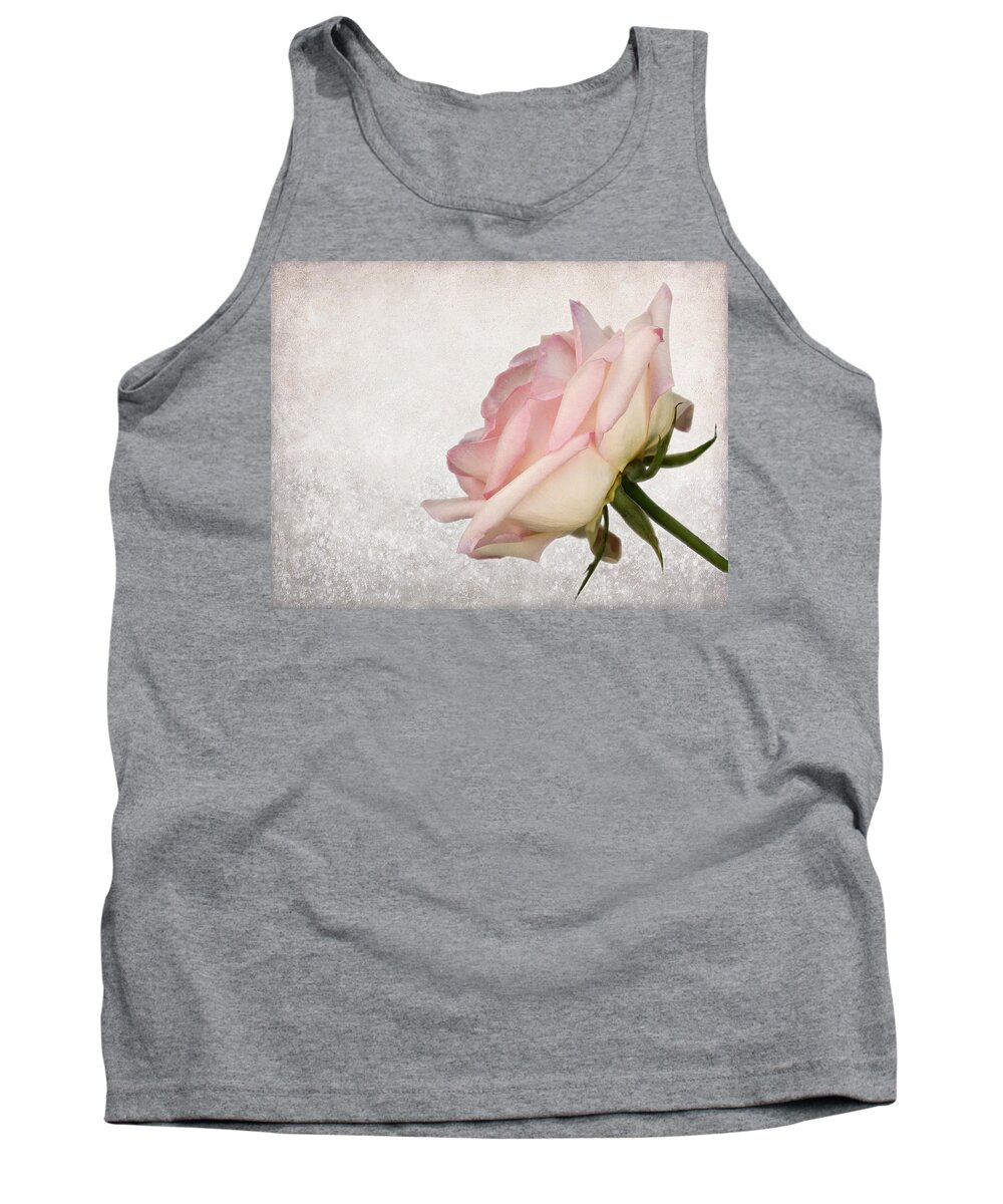 Rose Tank Top featuring the photograph A Touch of Pink by Judy Vincent
