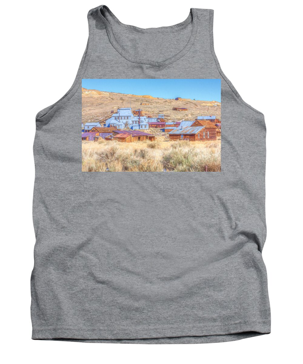 America Tank Top featuring the photograph Abandoned mining buildings by Sue Leonard