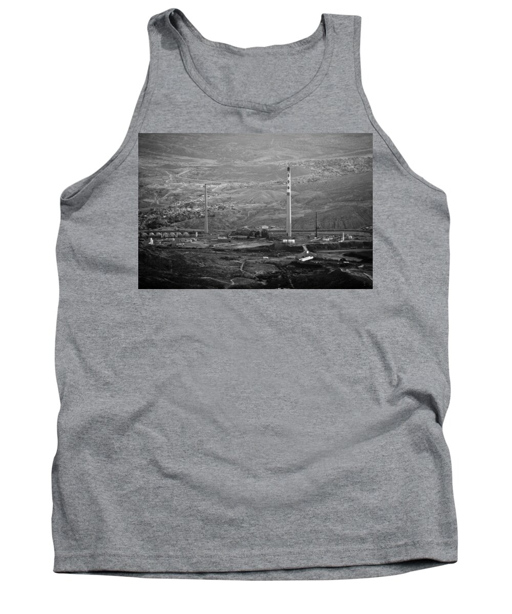 El Paso Tank Top featuring the photograph Abandoned Smokestacks by Melinda Ledsome
