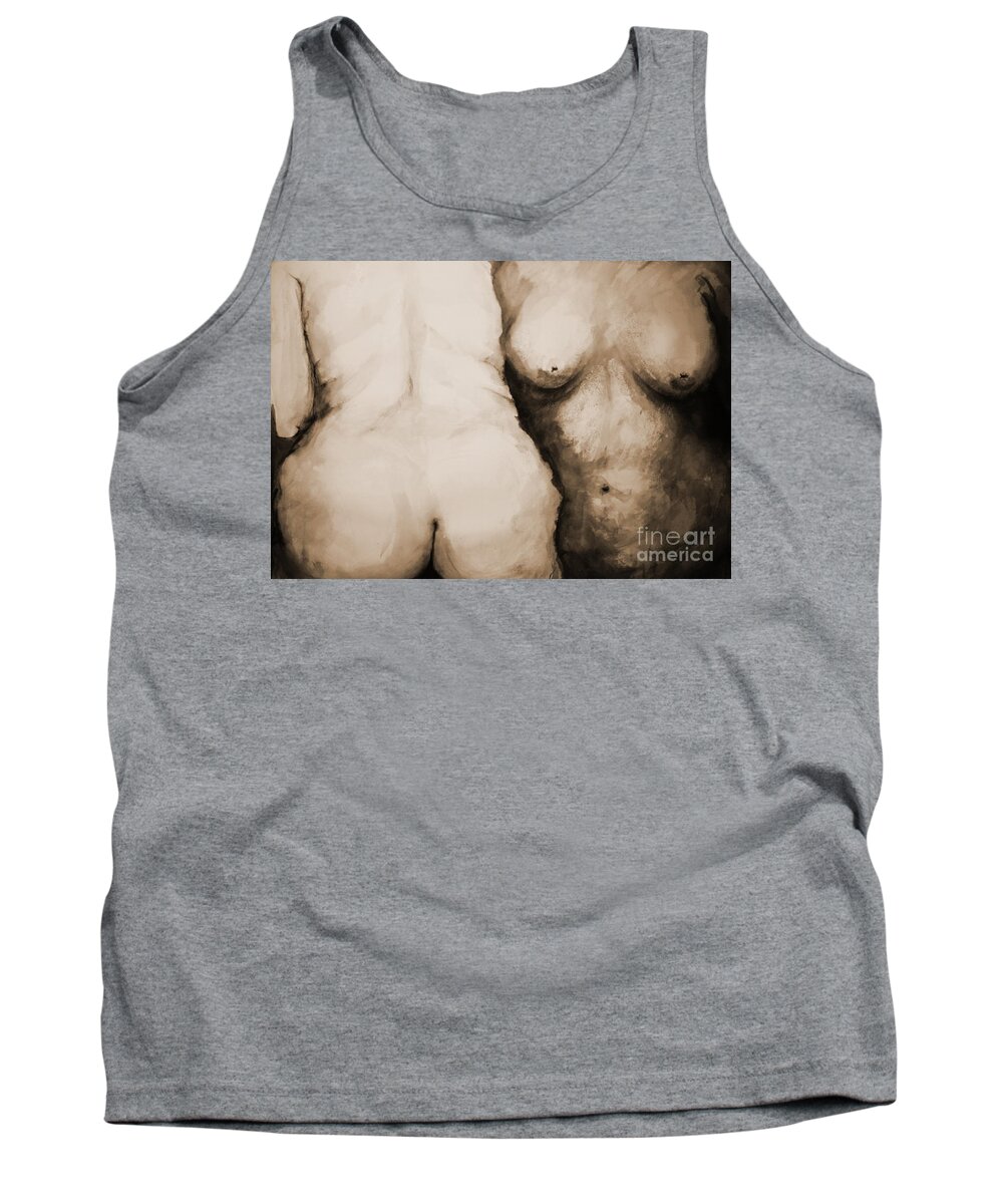 Nudes Tank Top featuring the painting Acceptance by Rory Siegel