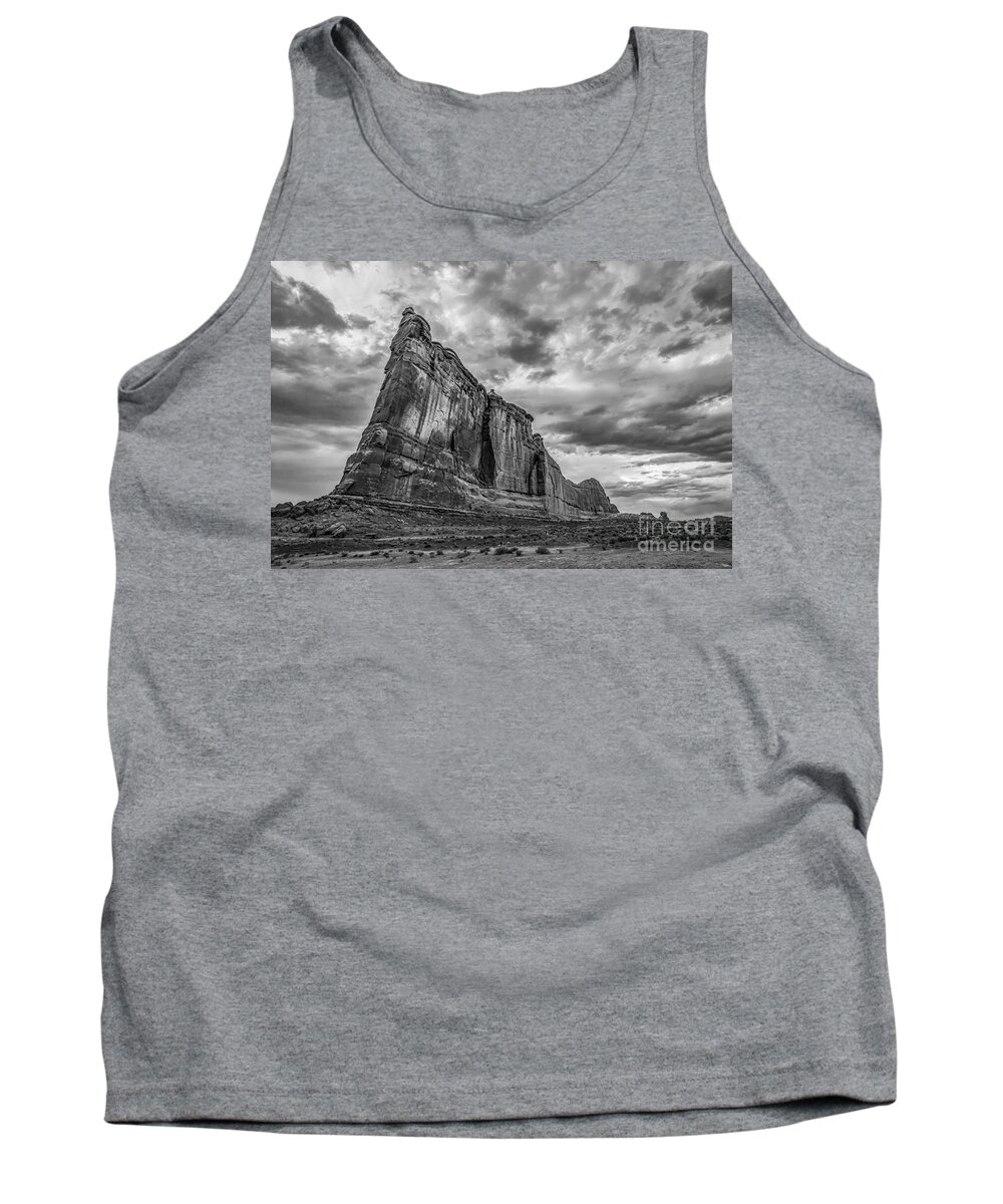 Sunset Tank Top featuring the photograph All Aboard BW by Michael Ver Sprill