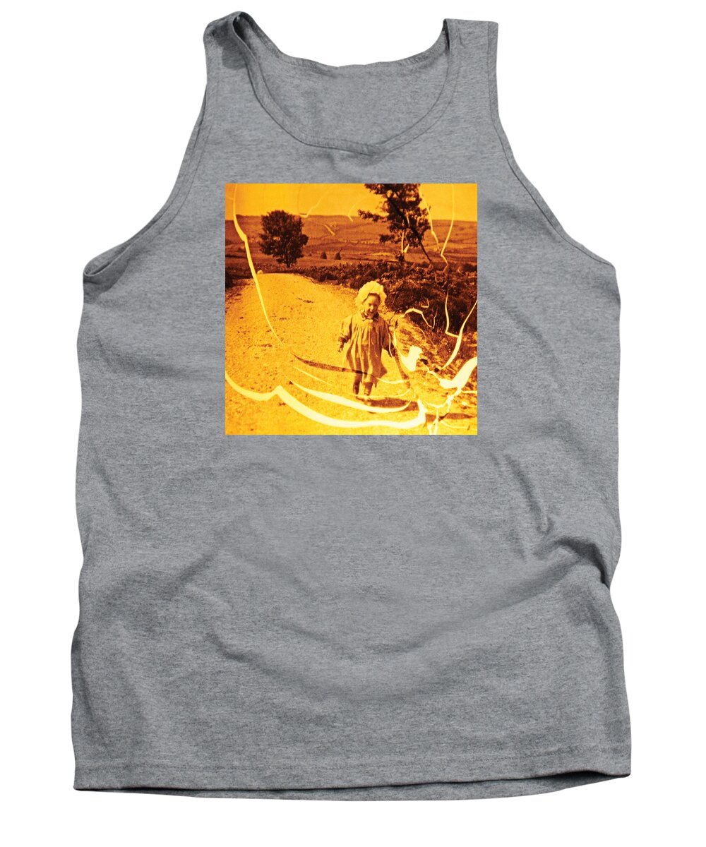 Old Images Tank Top featuring the photograph Along The Lane by David Davies