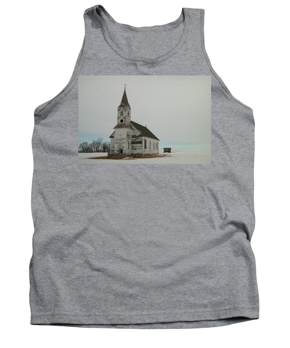 Churches Tank Top featuring the photograph Amazing Grace In North Dakota by Jeff Swan