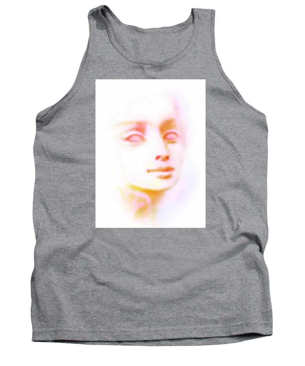 Angel Tank Top featuring the painting Angel Angel Oh So Bright by Hartmut Jager
