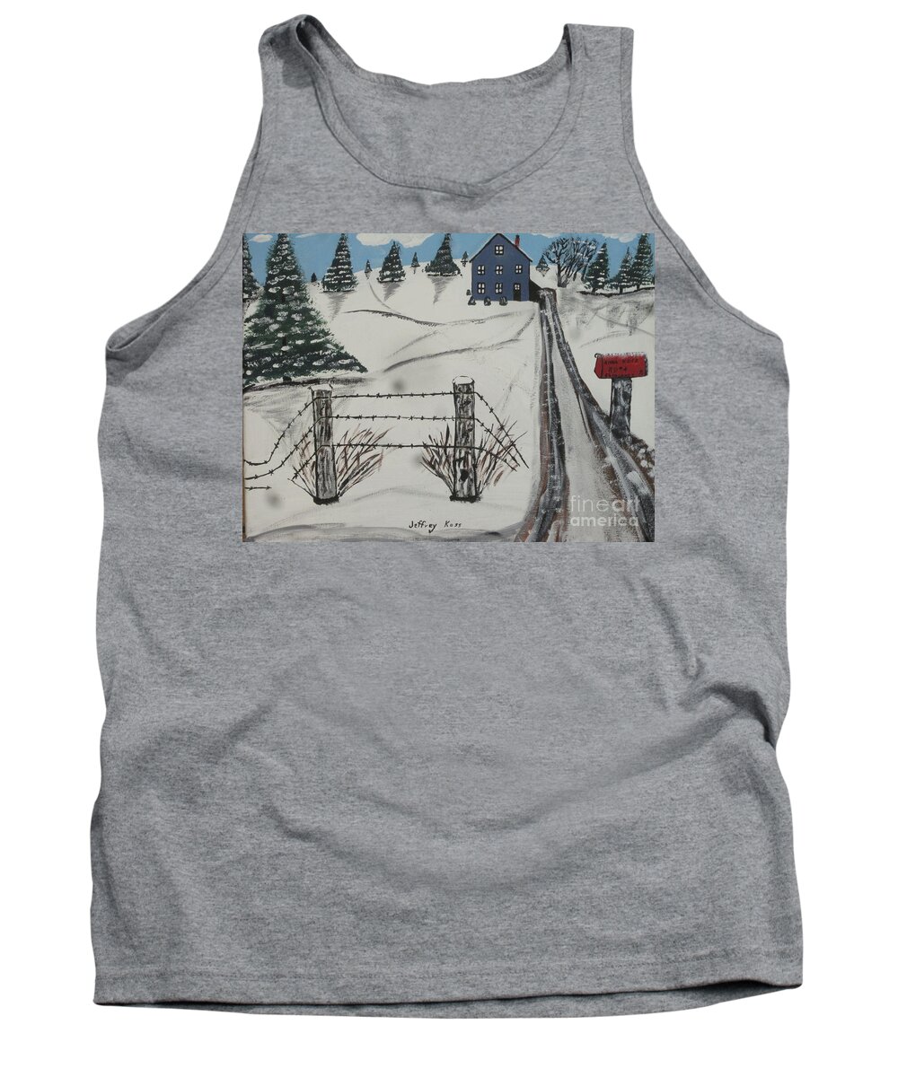 Landscape Tank Top featuring the painting Anna Koss Farm by Jeffrey Koss