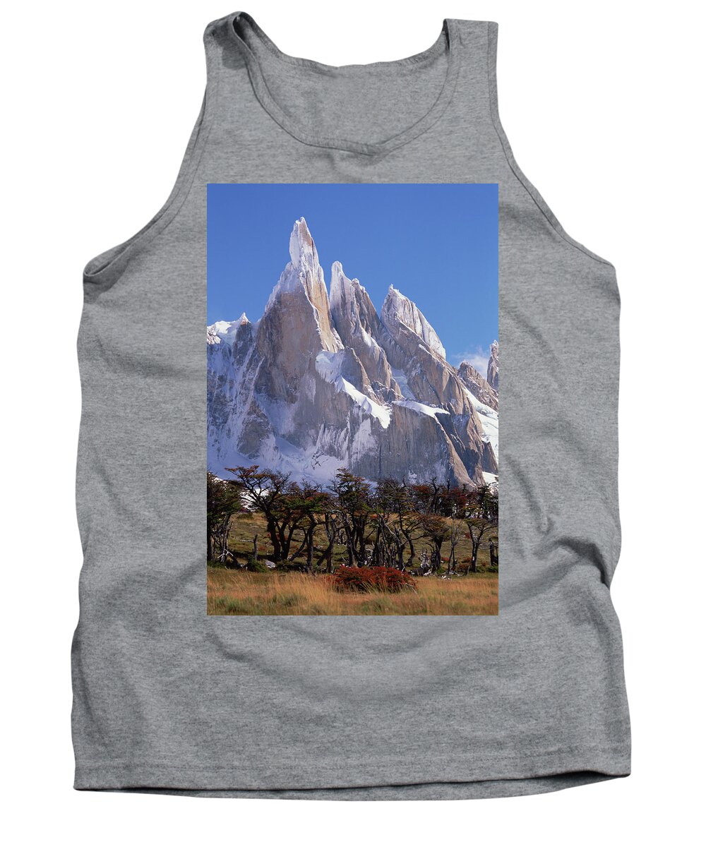 00260485 Tank Top featuring the photograph Antarctic Beeches at Cerro Torre by Colin Monteath