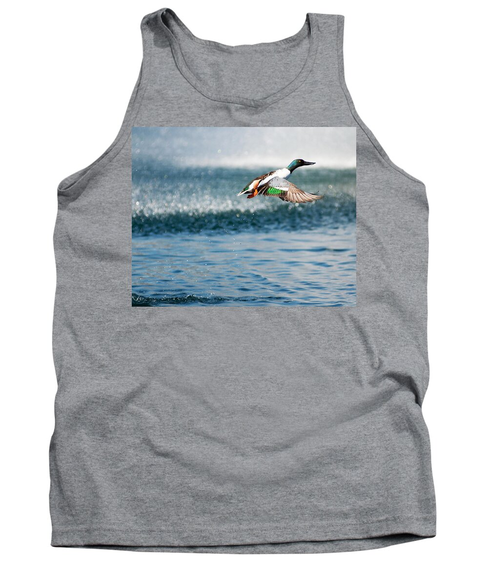 Mallard Tank Top featuring the photograph Ascent by Jeff Mize