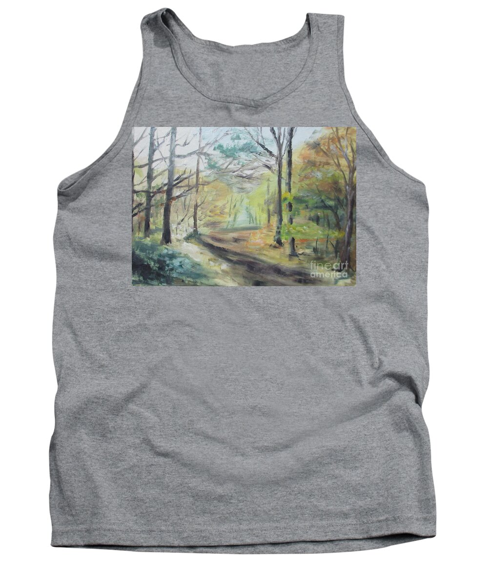 Impressionism Tank Top featuring the painting Ashridge Woods 2 by Martin Howard