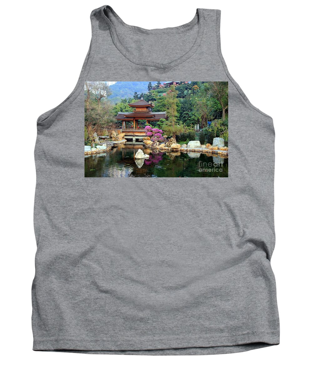 Forest Tank Top featuring the photograph Asian garden by Amanda Mohler