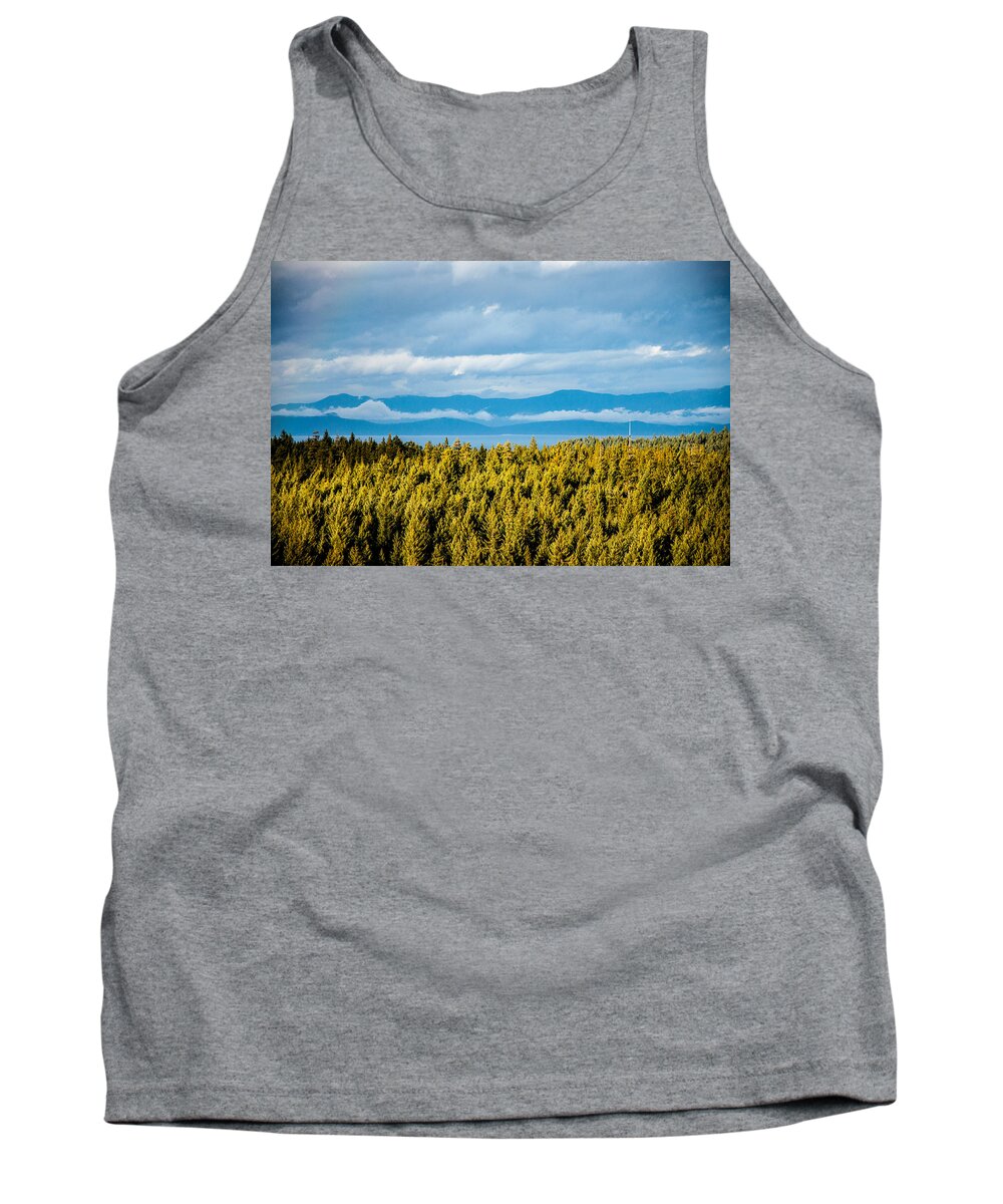 Backroad Tank Top featuring the photograph Backroad Ocean View by Roxy Hurtubise