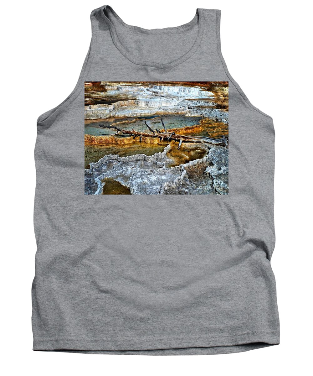 Abstract Tank Top featuring the photograph Bare Minerals by Lauren Leigh Hunter Fine Art Photography