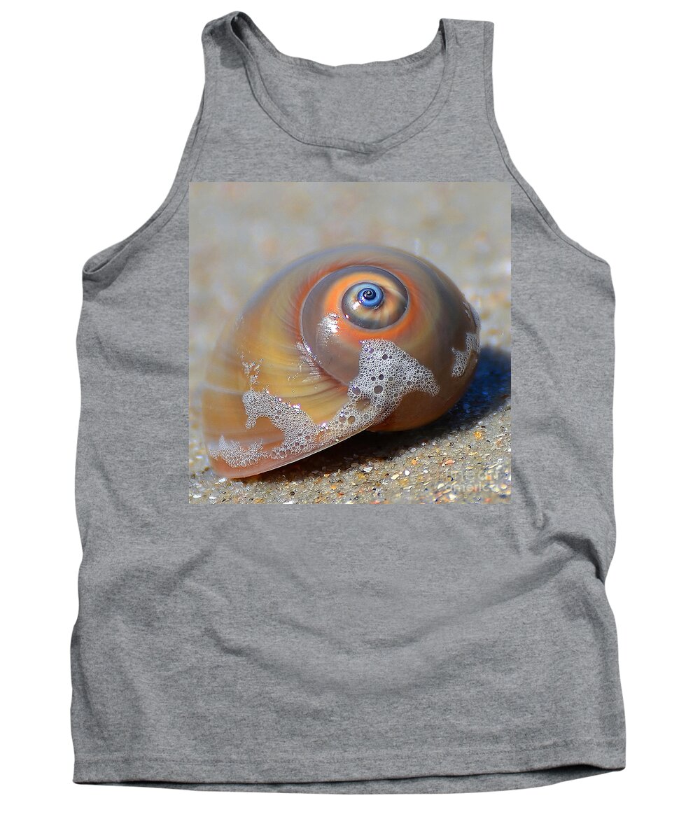 Shell Tank Top featuring the photograph Beach Jewel by Kathy Baccari
