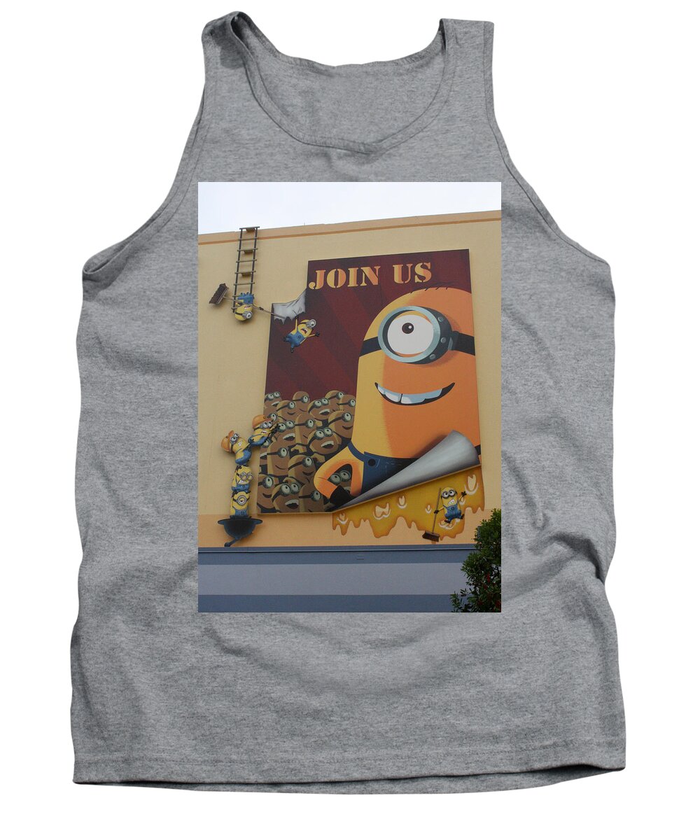 Universal Orlando Resort Tank Top featuring the photograph Become A Minion by David Nicholls