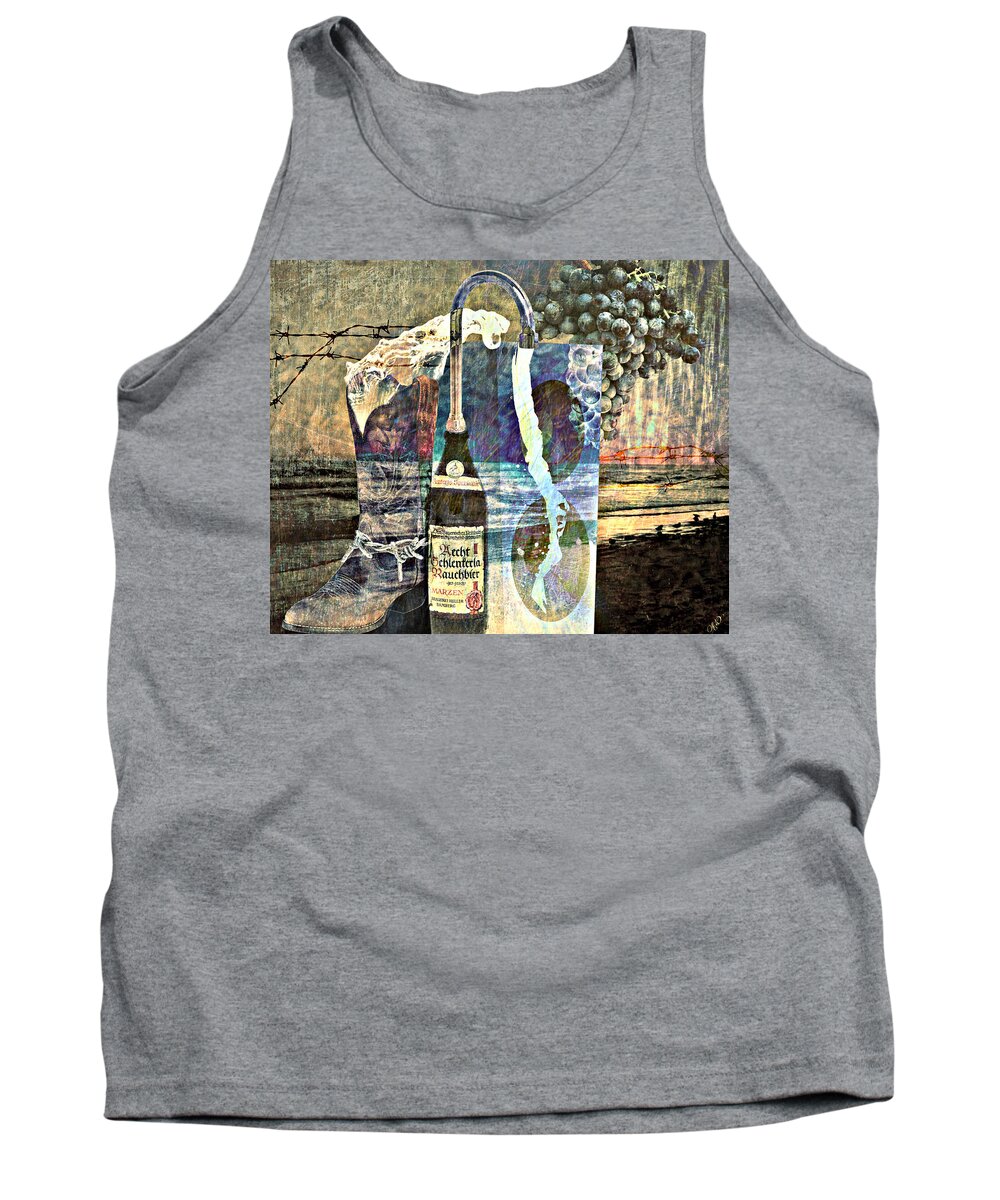 Surreal Tank Top featuring the mixed media Beer on Tap by Ally White