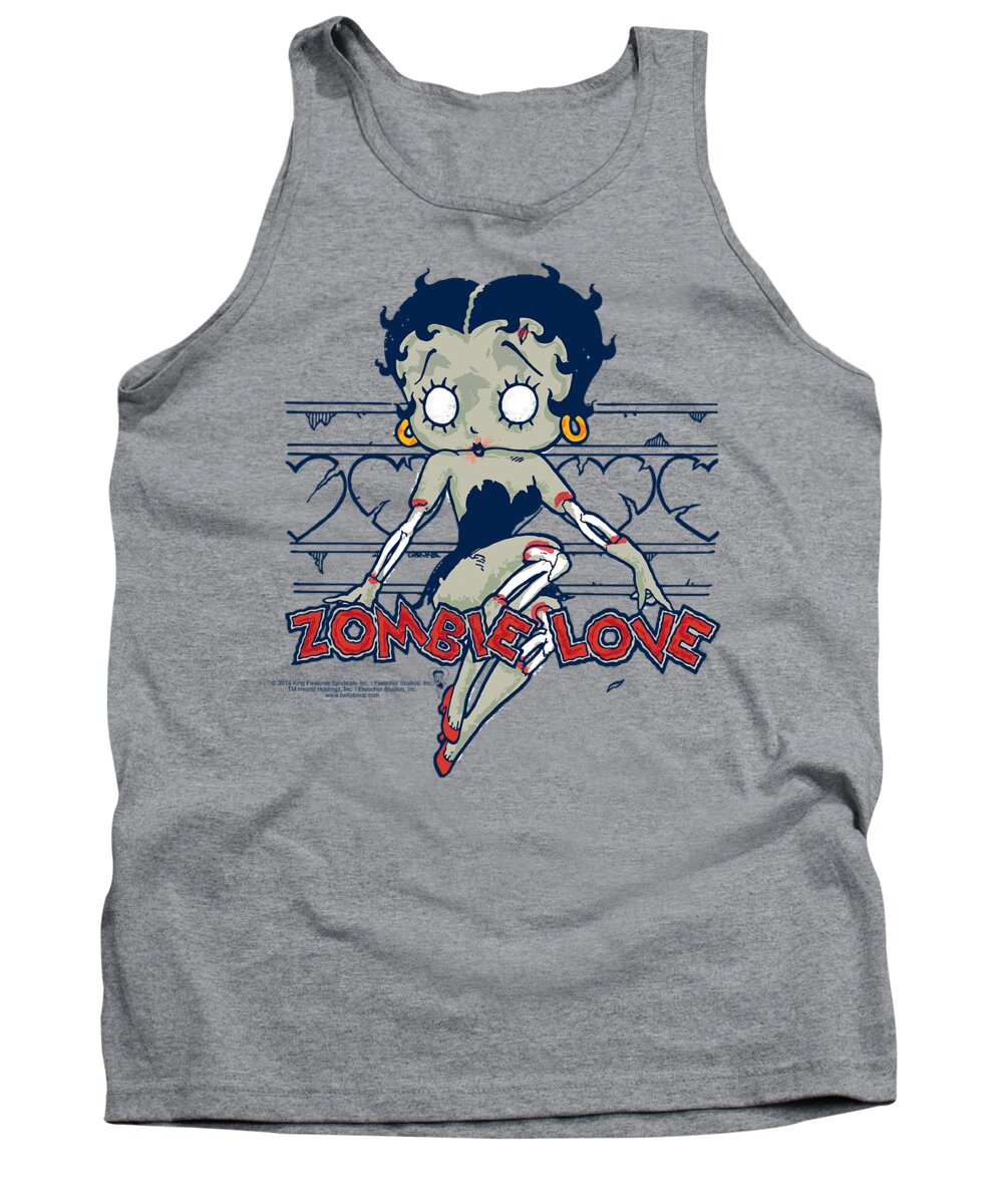  Tank Top featuring the digital art Betty Boop - Zombie Pinup by Brand A