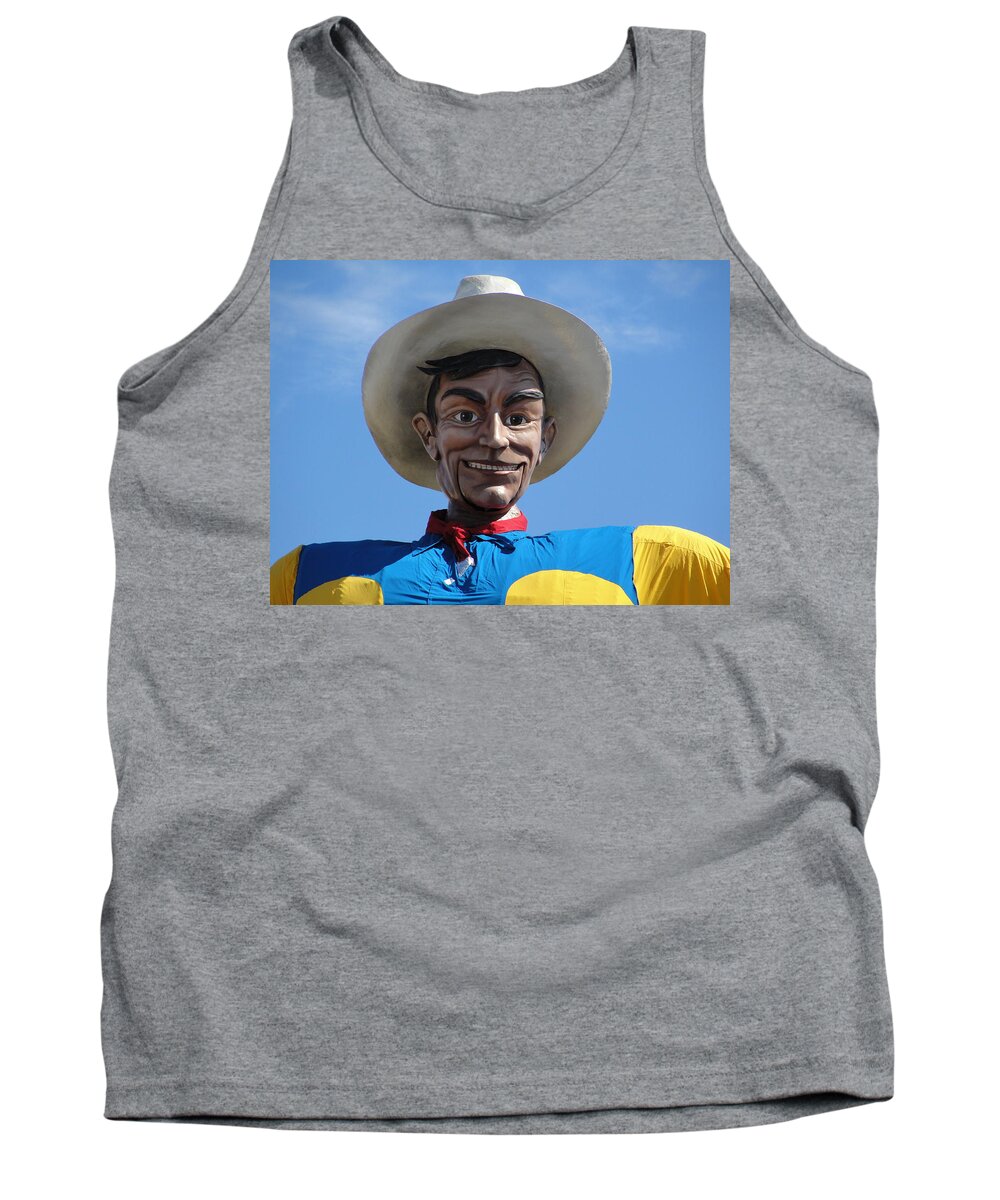Big Tex Tank Top featuring the photograph Big Tex by Norma Brock