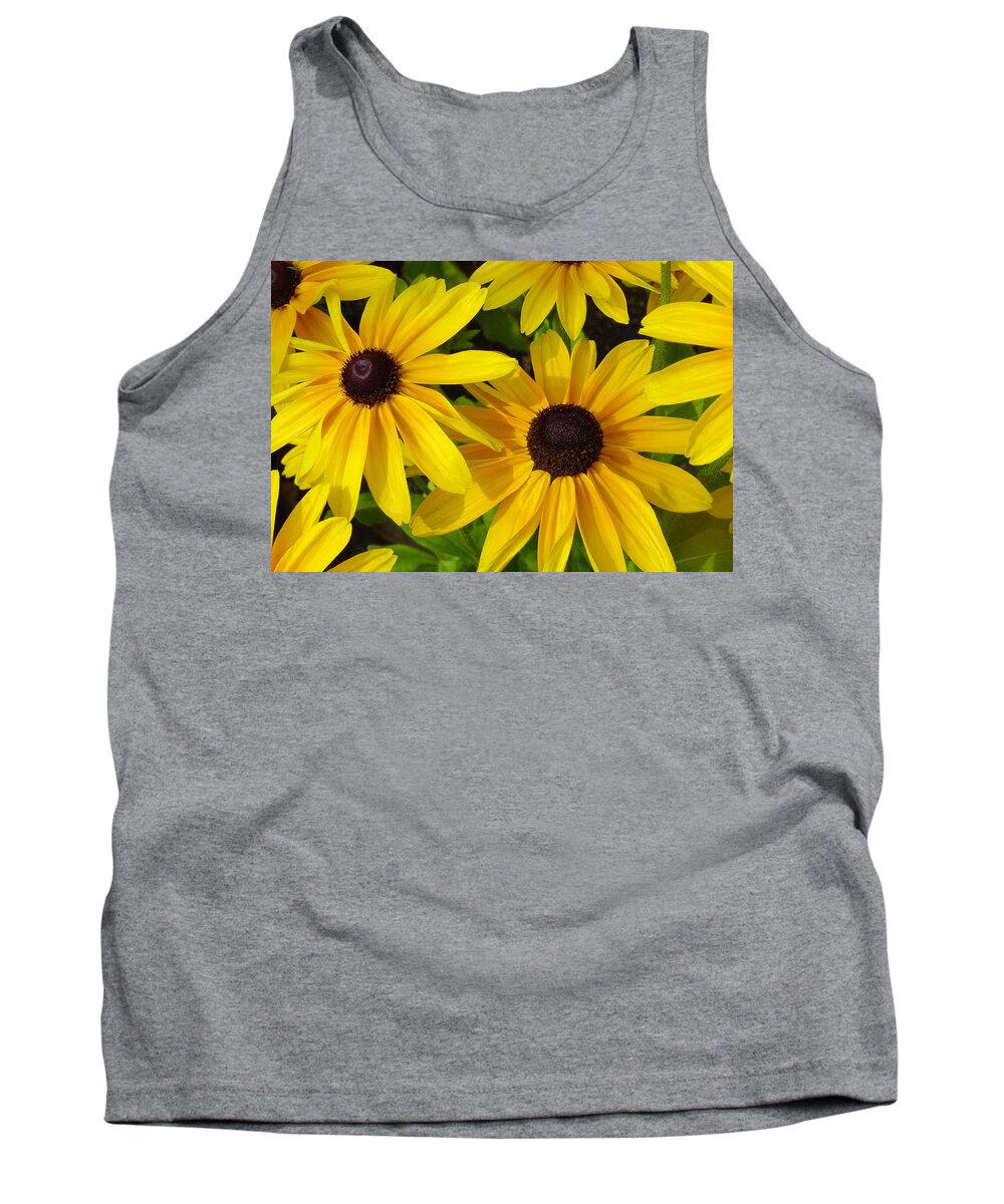Black Eyed Susan Tank Top featuring the photograph Black Eyed Susans by Suzanne Gaff