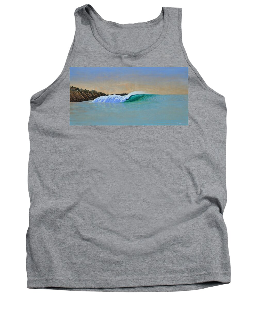 Seascape. Wave Tank Top featuring the painting Blacks by Nathan Ledyard