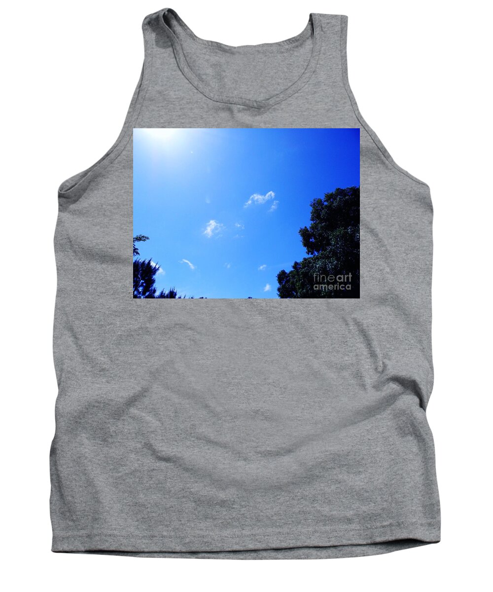 Clouds Tank Top featuring the photograph Blue Sky And Sunshine by D Hackett