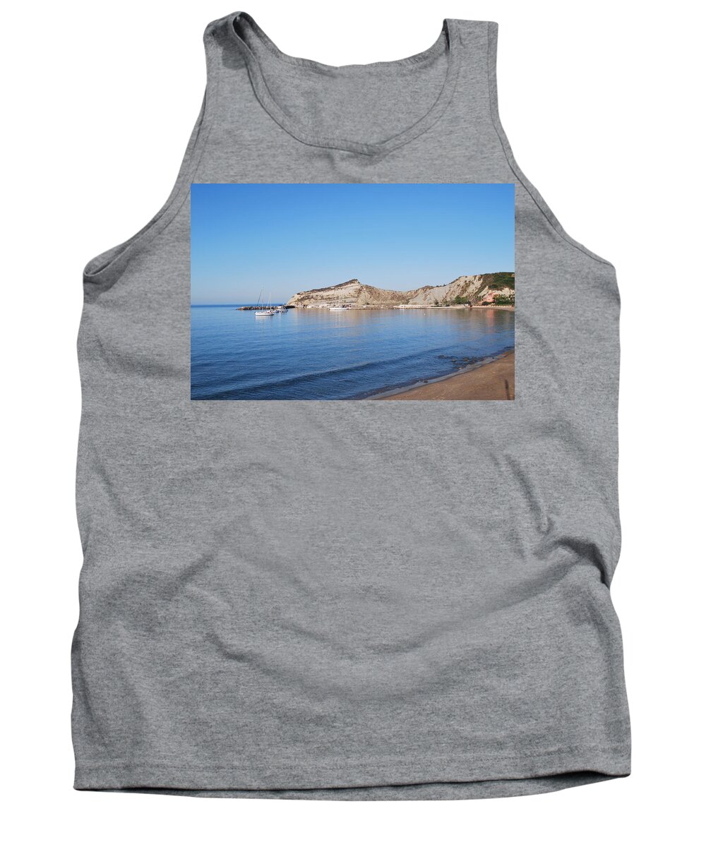 Erikousa Tank Top featuring the photograph Blue Water by George Katechis