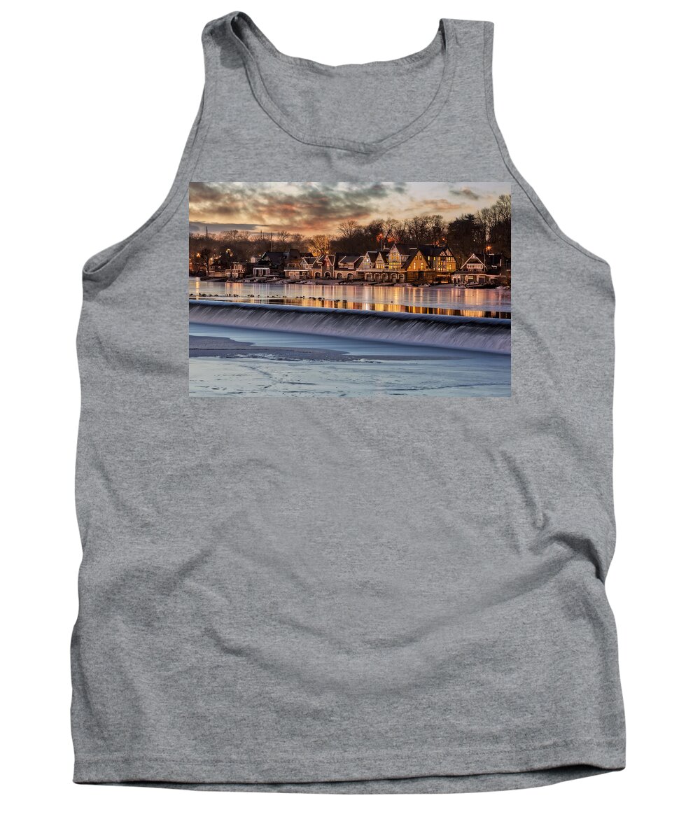 Boat House Row Tank Top featuring the photograph Boathouse Row Philadelphia PA by Susan Candelario