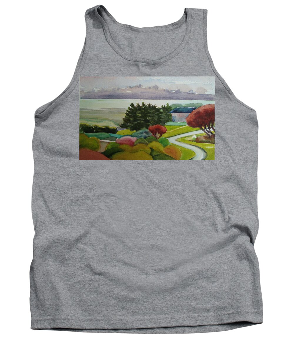 Landscape Tank Top featuring the painting Bodega by Karen Coggeshall