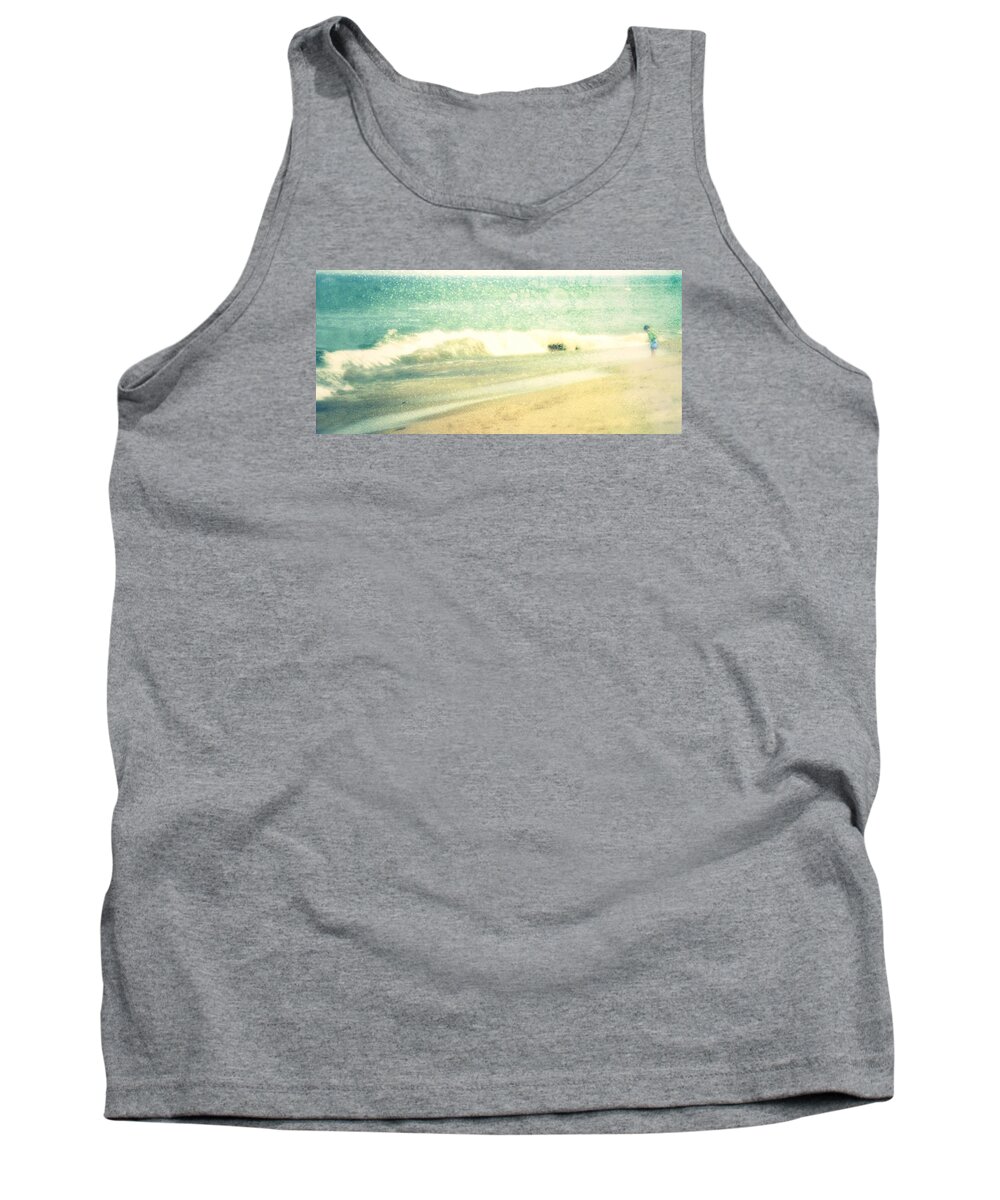 Cottage Decor Tank Top featuring the digital art Dream of the beach II by Marysue Ryan