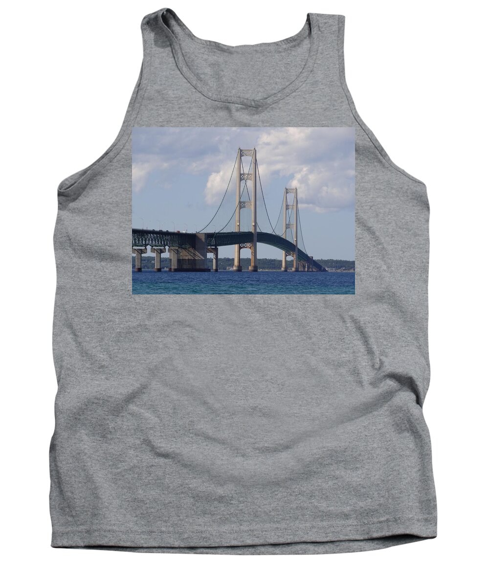 Michigan Tank Top featuring the photograph Bridging the Gap by Keith Stokes