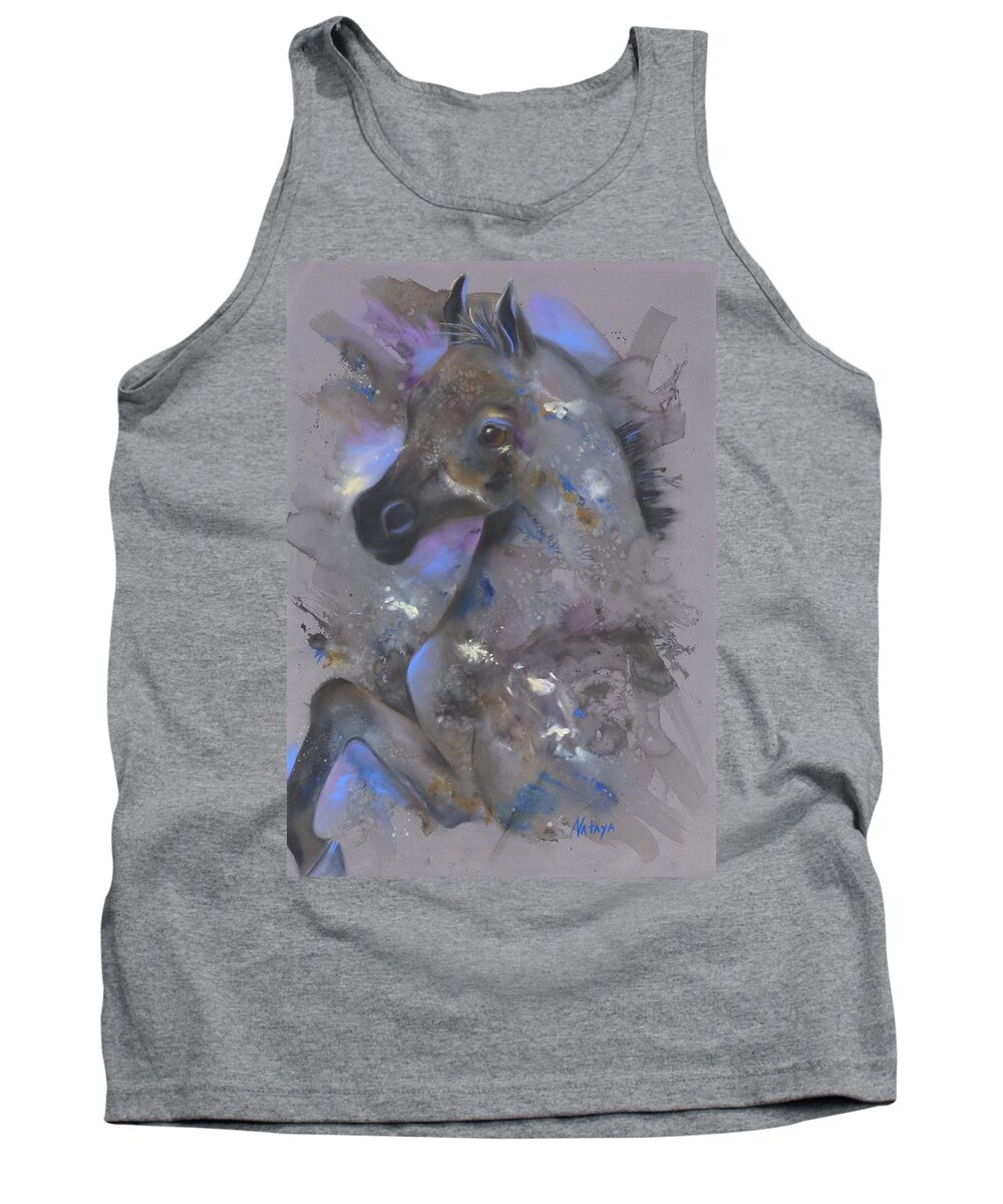 Arab Tank Top featuring the pastel Bridled with Stars by Nataya Crow