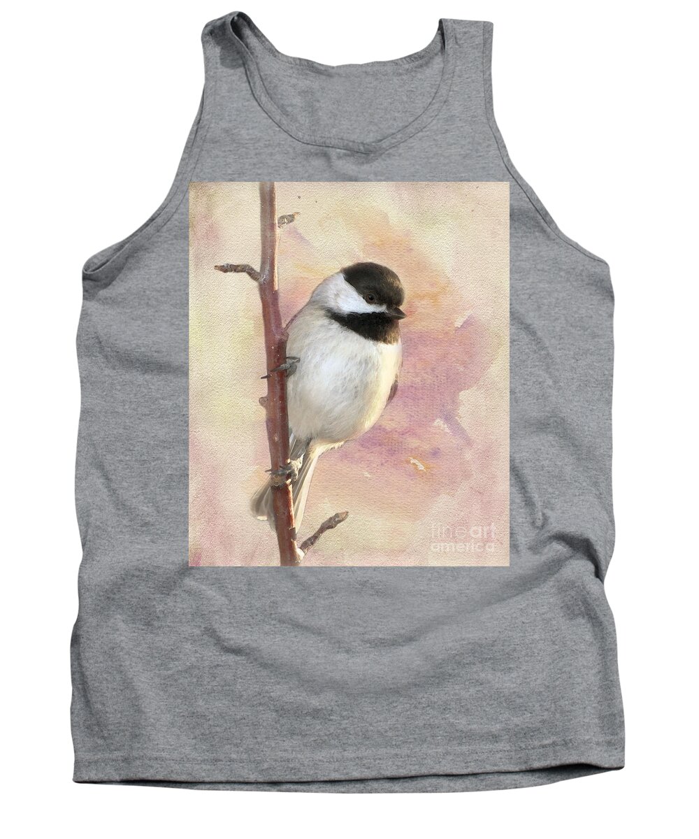 Black-capped Chickadee Tank Top featuring the photograph Bright New Day by Betty LaRue
