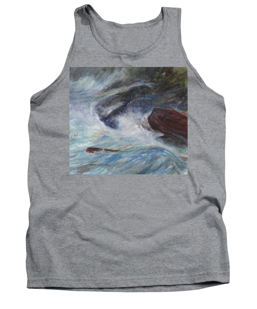 David Ladmore Tank Top featuring the painting Bright Storm 2 by David Ladmore
