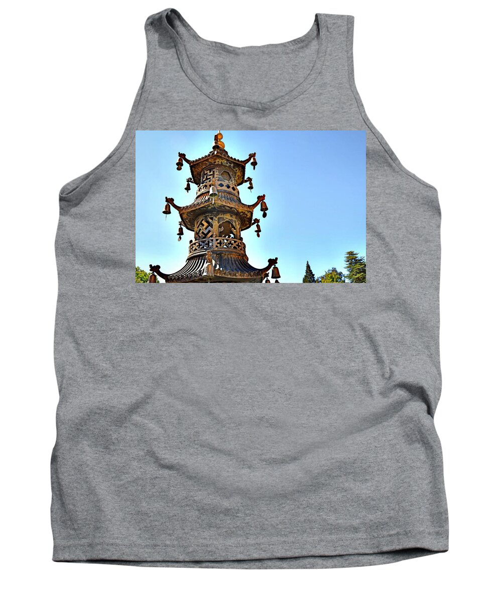 I Find Great Tranquility In This Photo. Meditative And Peaceful. Tank Top featuring the photograph Buddhist Bells by Spencer Hughes
