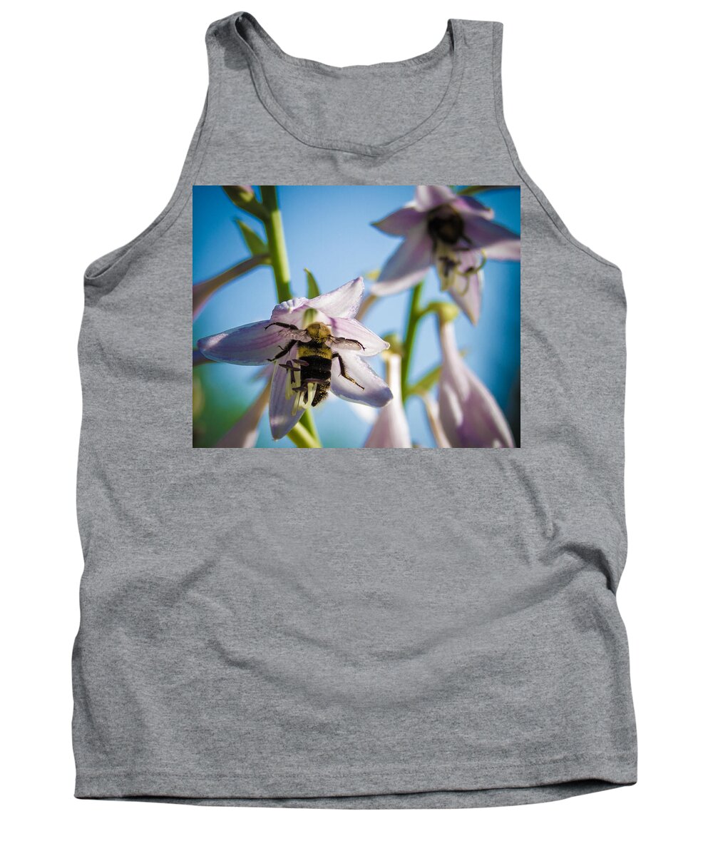Bee Tank Top featuring the photograph Busy Bee by Brian Caldwell