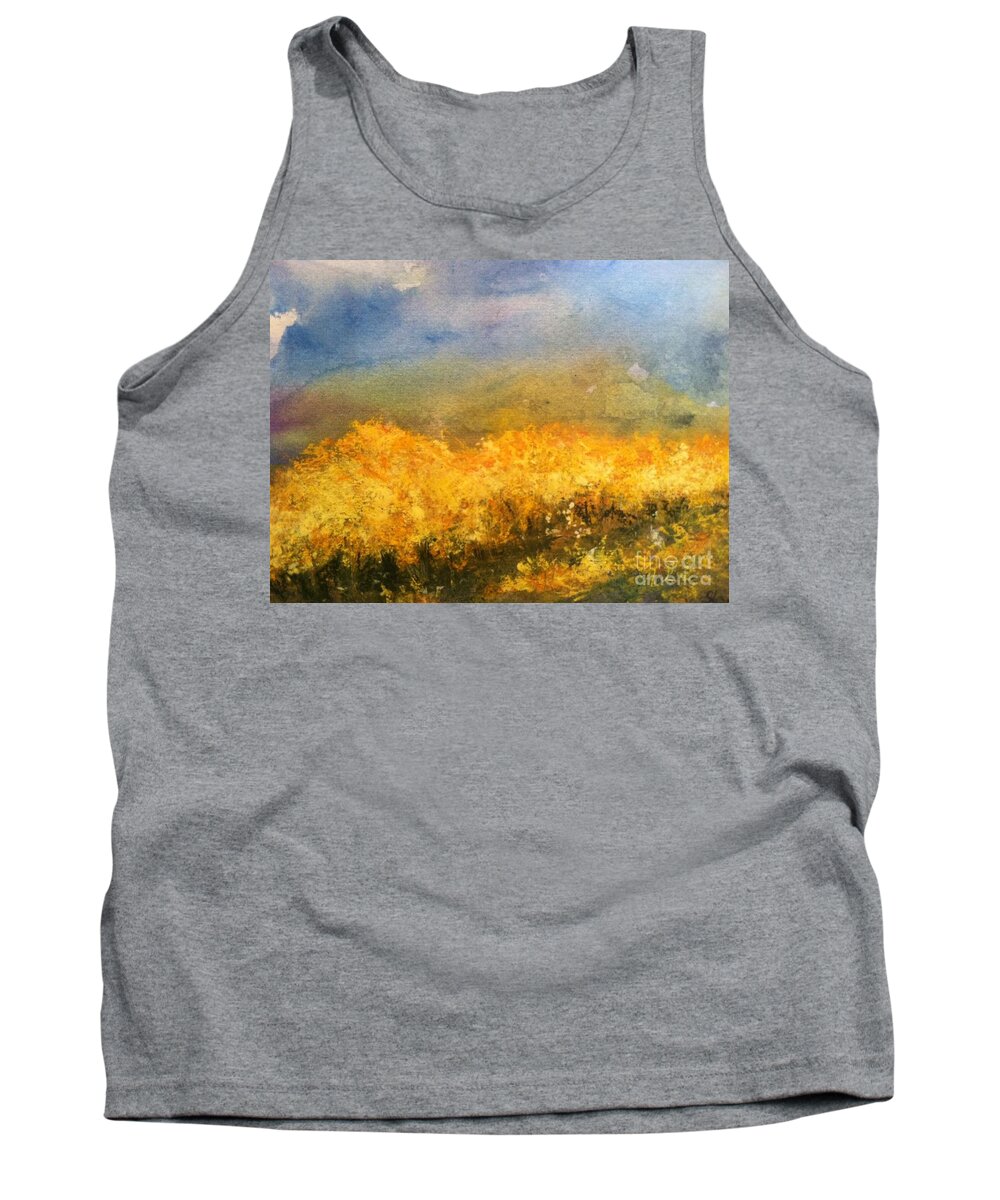 Orchards Tank Top featuring the painting California Orchards by Sherry Harradence