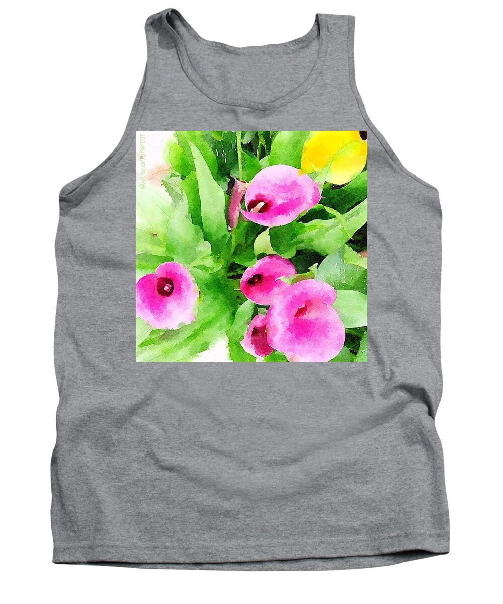 Calla Lily Tank Top featuring the photograph Calla Lilies #1 by Anna Porter