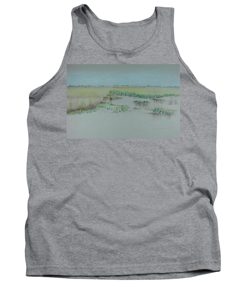 Canyon Tank Top featuring the pastel Canyon View by Michele Myers