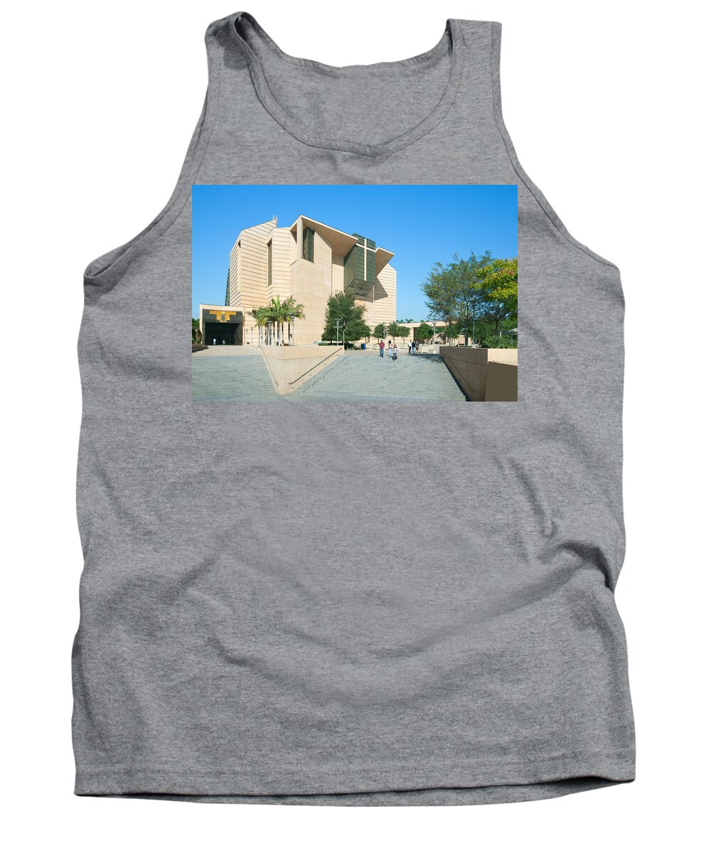 Cathedral Los Angels Tank Top featuring the photograph Cathedral of Our Lady of the Angels - Los Angeles California by Ram Vasudev