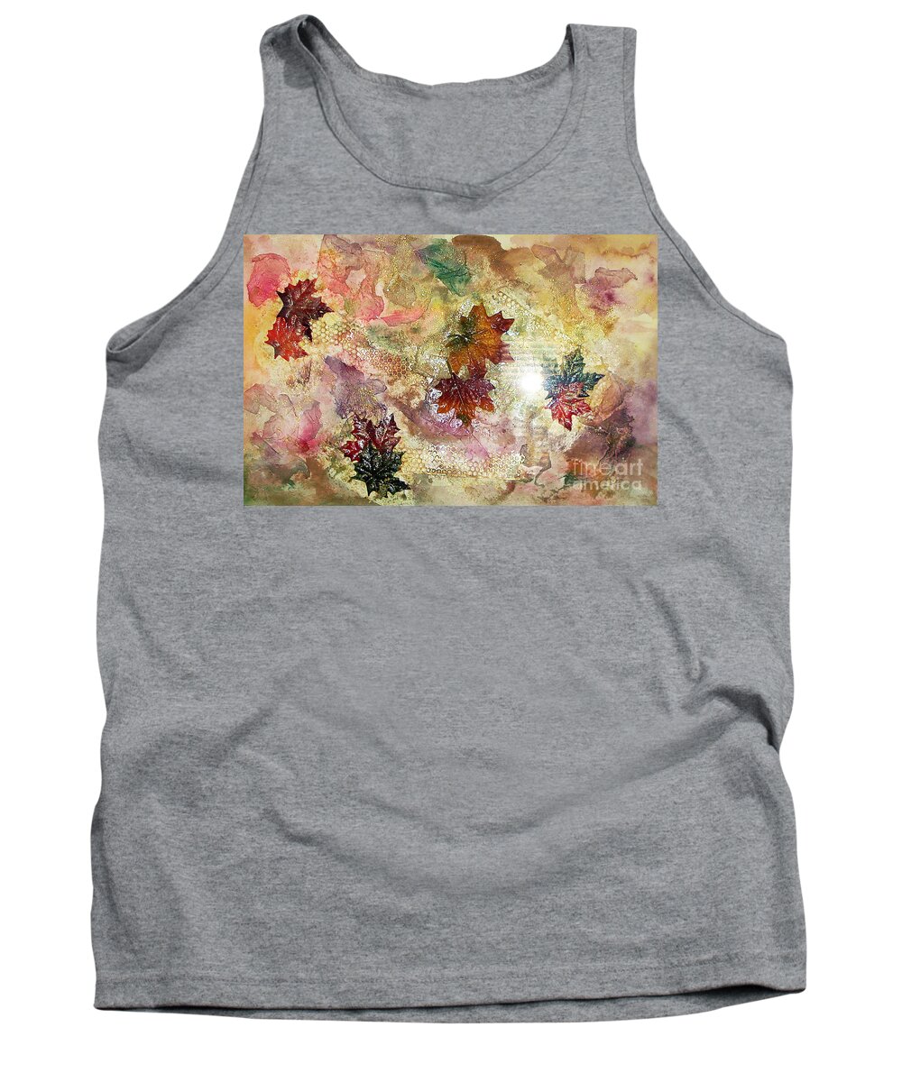 Water Color Abstract Tank Top featuring the mixed media Change In You II by Yael VanGruber