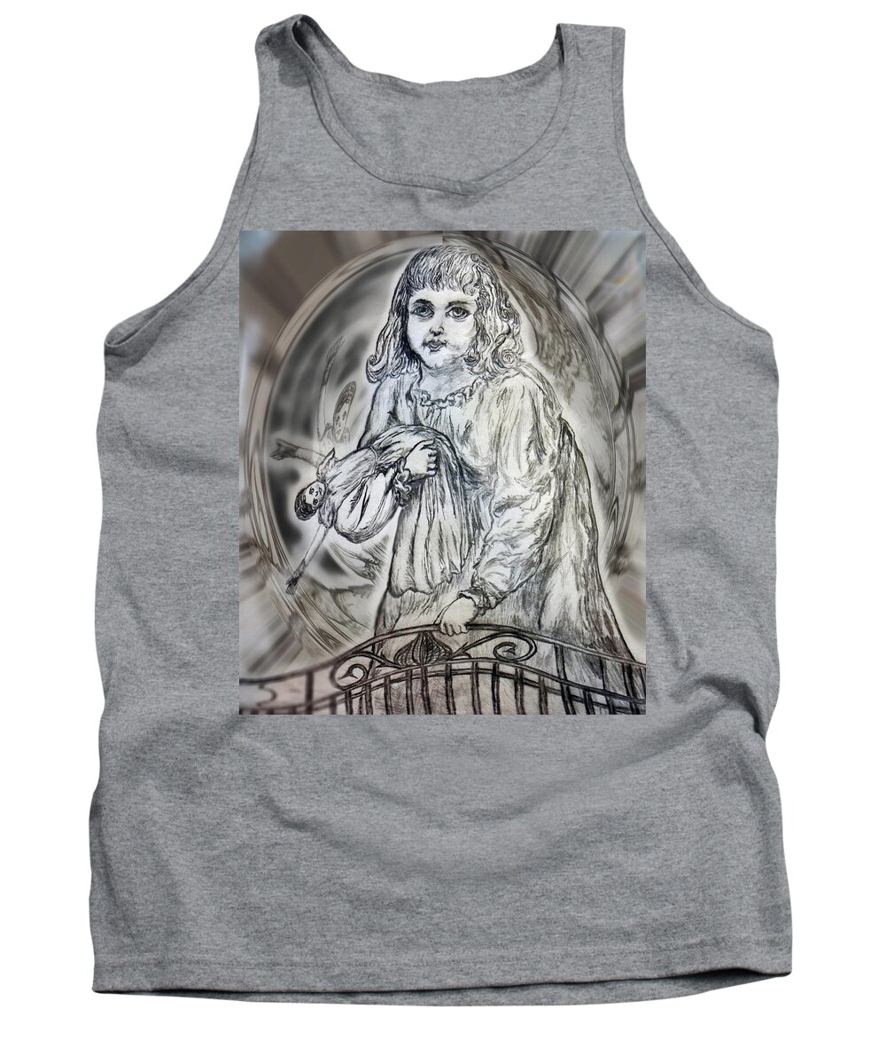 Doll Tank Top featuring the digital art ChatterBox by Michelle S White