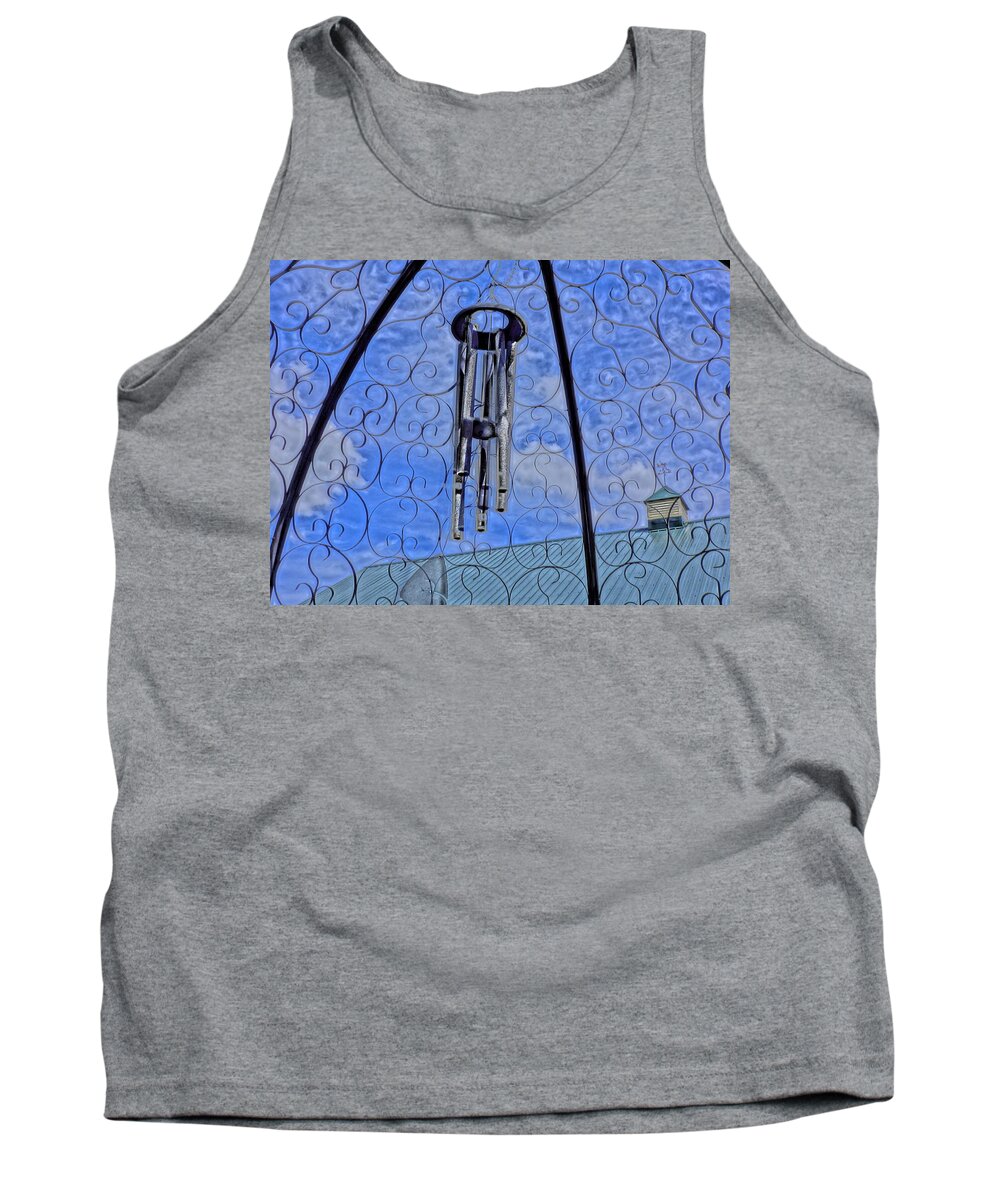 Chimes Tank Top featuring the digital art Chimes by Barkley Simpson