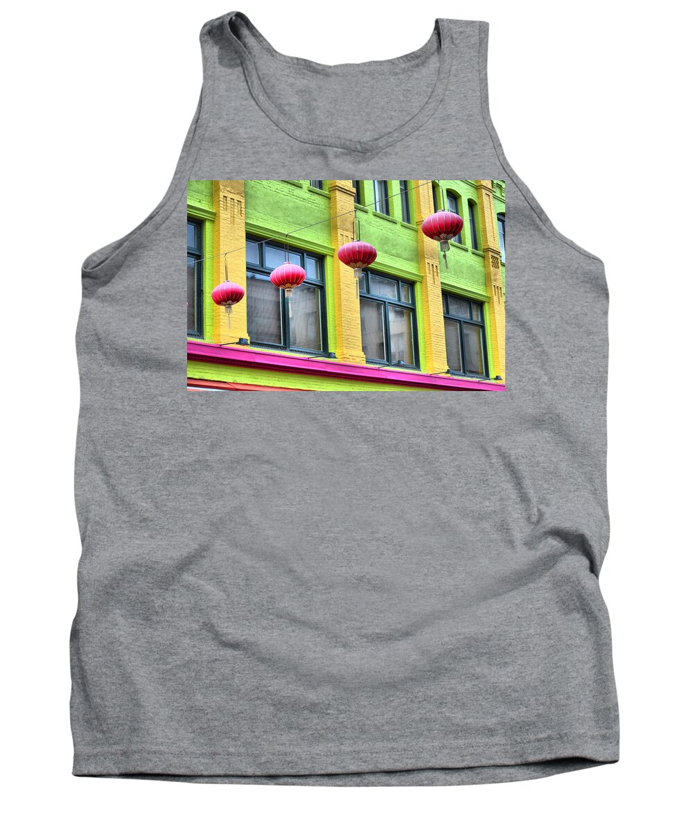 Chinatown Tank Top featuring the photograph Chinatown Colors by Spencer Hughes