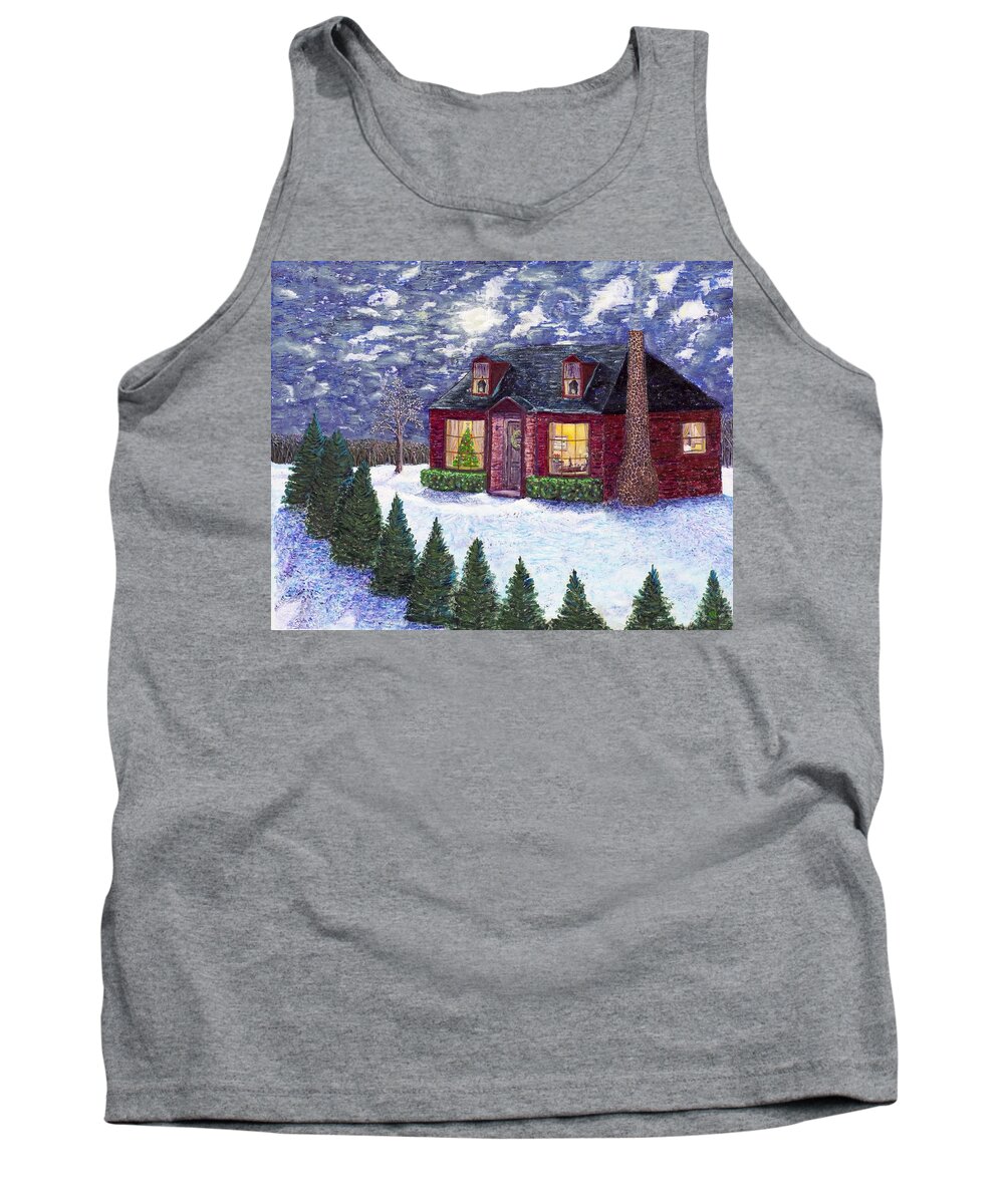 W Tank Top featuring the painting Christmas Eve by Richard Wandell