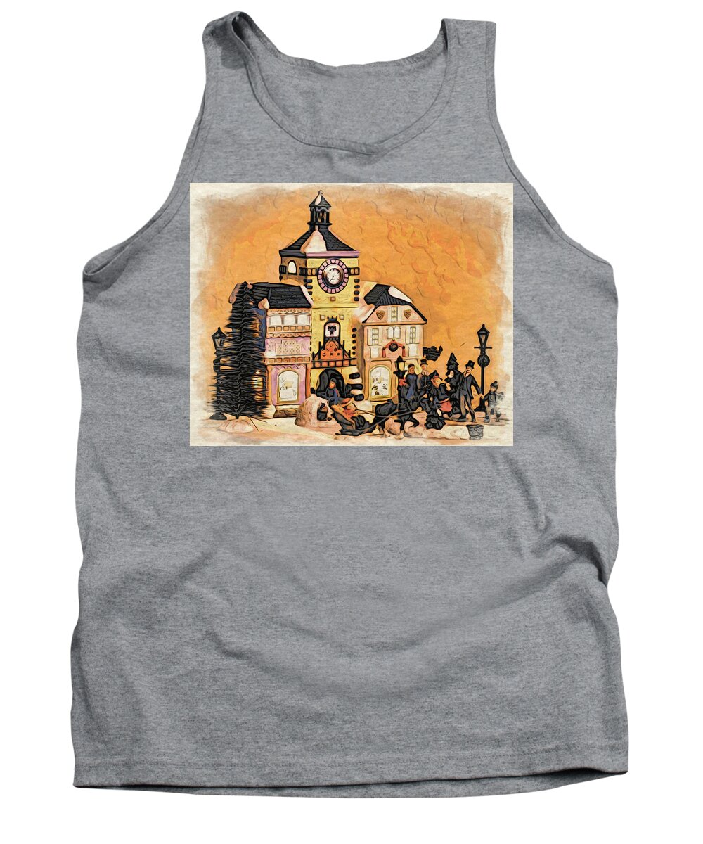 Christmas Tank Top featuring the photograph Christmas Village by Will Wagner