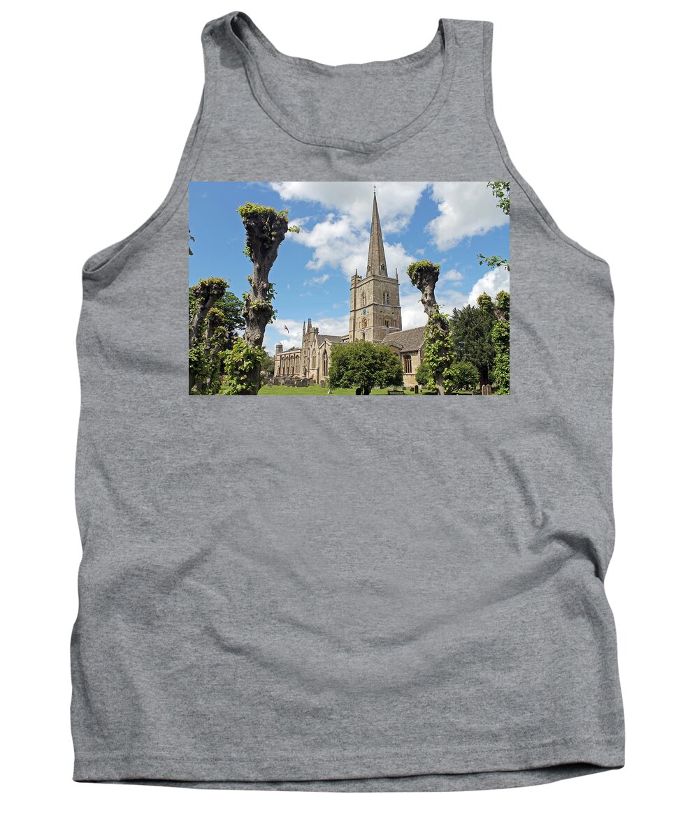 Burford Tank Top featuring the photograph Church of St John the Baptist by Tony Murtagh