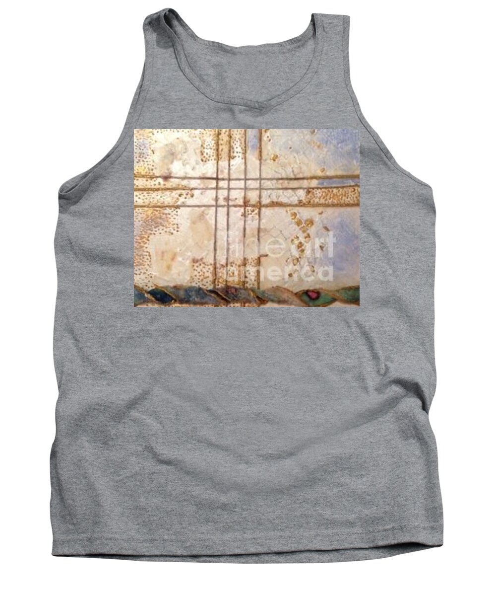 Encaustic Tank Top featuring the painting Clarity by Heather Hennick