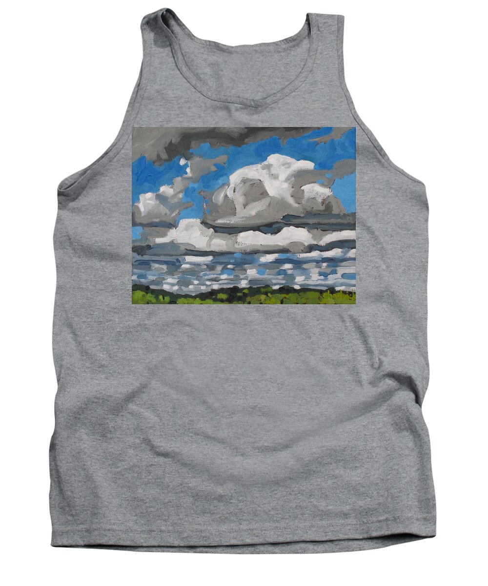 Chadwick Tank Top featuring the painting Cold Air Mass Cumulus by Phil Chadwick