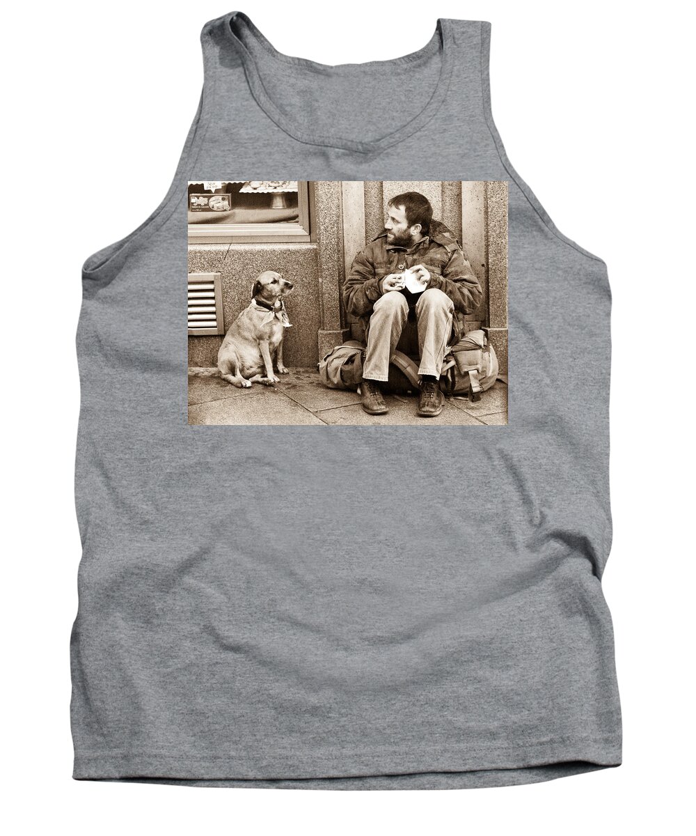 Dog Tank Top featuring the photograph Companions by Georgette Grossman
