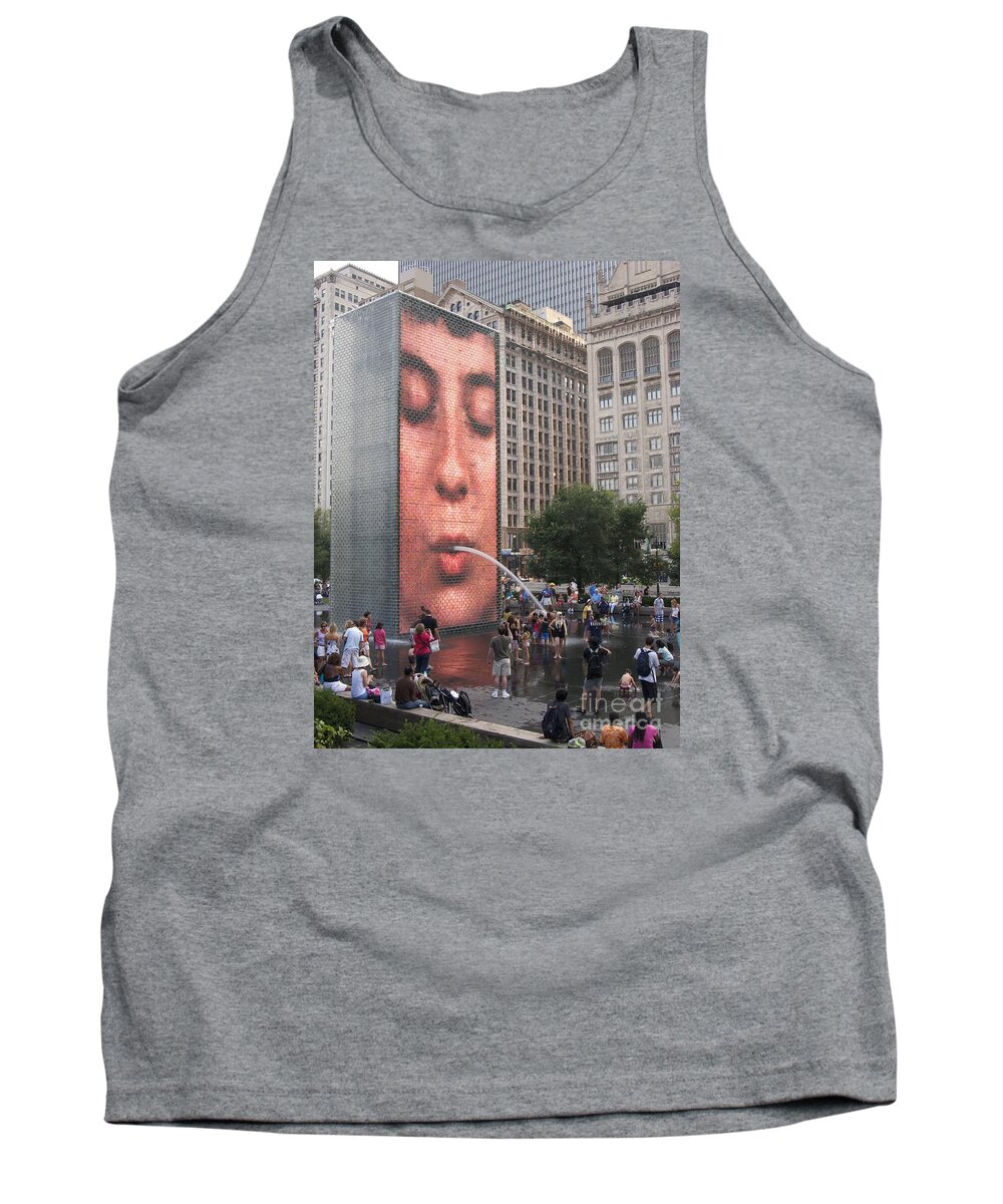 Cool Crowd Tank Top featuring the photograph Cool Crowd by Ann Horn